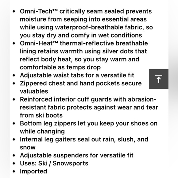 Ski pants Columbia 2x - Picture 6 of 10